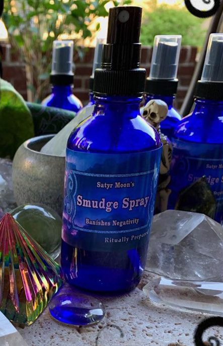 Banish negativity smokeless smudge spray by Satyr Moon