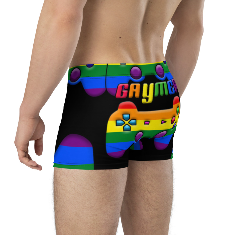 Gaymer Gay Pride Boxer Briefs - Satyr Moon Style